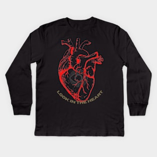 Look in the heart Kids Long Sleeve T-Shirt